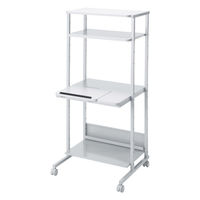 サンワサプライ チルト天板パソコンラック W650 グレー RAC-EC20 1個（直送品）