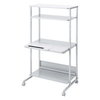 サンワサプライ チルト天板パソコンラック W800 グレー RAC-EC21 1個（直送品）