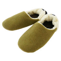 【スリッパ】オクムラ脱げにくく履きやすいスリッパ M グリーン 1足（直送品）