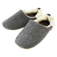 【スリッパ】オクムラ脱げにくく履きやすいスリッパ L グレー 1足（直送品）