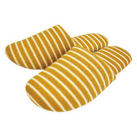 【スリッパ】オクムラSDGs　再生プラスチック繊維スリッパ　ソフト　Ｍ　イエロー 1足（直送品）