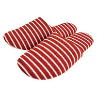 【スリッパ】オクムラSDGs　再生プラスチック繊維スリッパ　ソフト　Ｍ　レッド 1足（直送品）