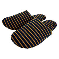 【スリッパ】オクムラSDGs　再生プラスチック繊維スリッパ　ソフト　Ｌ　ネイビー 1足（直送品）