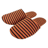 【スリッパ】オクムラSDGs　再生プラスチック繊維スリッパ　ソフト　Ｌ　オレンジ 1足（直送品）