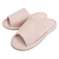 【スリッパ】オクムラSDGs　再生プラスチック繊維スリッパ　外縫い　Ｍ　ピンク 1足（直送品）