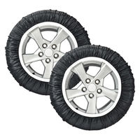 万方商事 布製タイヤチェーン スノーソック M a3599202 1組（直送品）