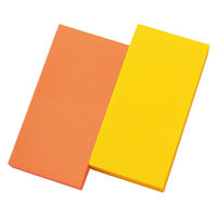 パワーズ 2C 30×60mm 100枚×2色入 オレンジ&ディープイエロー 1335-6465-0030 1セット(1個×10)（直送品）