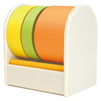 ロルフ トリオ スタンダード ディスペンサー付き 10m ディープイエロー&ディープグリーン&オレンジ 1705-6465-0660（直送品）