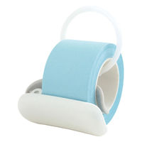 ロルフミニ ハイスタンダード クリップ型カッター付き 25mm幅×8m パステルブルー 1712-0011-0360 1セット(1個×10)（直送品）