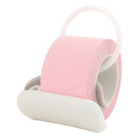 ロルフミニ ハイスタンダード クリップ型カッター付き 25mm幅×8m パステルピンク 1712-0014-0360 1セット(1個×10)（直送品）