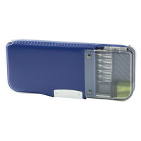 ソニック うかサポ えんぴつチェックα両面筆入 ロック付 ネイビー FD-2529-K 1セット(1個×3)（直送品）