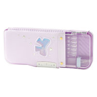 ソニック うかサポ えんぴつチェックα両面筆入 ロック付 リアナティアラ バイオレット FD-2567-V 1セット(1個×3)（直送品）