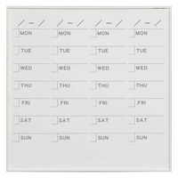 馬印 アルミフレーム 壁掛ホーローホワイトボード スケジュール 610×610 MR22S 1枚（直送品）