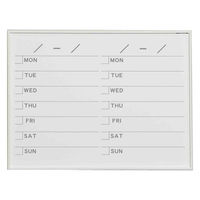 馬印 アルミフレーム 壁掛ホーローホワイトボード スケジュール 610×460 MR2S 1枚（直送品）