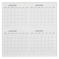 馬印 アルミフレーム 壁掛ホーローホワイトボード カレンダー 910×910 MR33W 1枚（直送品）