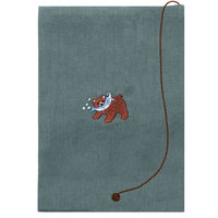 TTC 布のブックカバー 文庫本サイズ 熊と鮭 SBC038-02 1個（直送品）