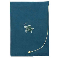 TTC 布のブックカバー 文庫本サイズ ウミガメ SBC038-04 1個（直送品）