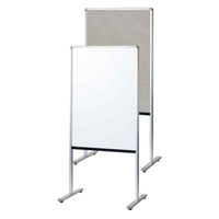 馬印 スタンダード UD案内板 片面スチールホワイトボード ワンウェイ掲示板 アジャスター付 W645 Y8VK600 1枚（直送品）