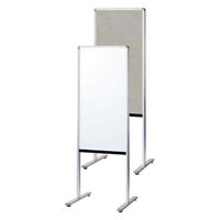 馬印 スタンダード UD案内板 片面スチールホワイトボード ワンウェイ掲示板 アジャスター付 W495 Y8VK450 1枚（直送品）