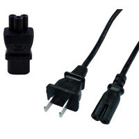 カシムラ 電源ケーブル 3ピン変換プラグ付き NTI-108 1個（直送品）