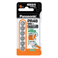 パナソニック 補聴器用空気ボタン電池 PR-48/6P 1パック(6個)（直送品）
