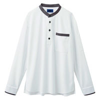 SELERY 長袖ニットシャツ【ユニセックス】 S ホワイト 63618-S 1枚（直送品）