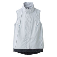 SELERY 空調ベスト(ハイパワーファンセット)【ユニセックス】 3L アイスグレー 70199・70210-3L 1組（直送品）