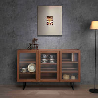 フナモコ SIDE BOARD サイドボード 幅1198×奥行333×高さ750mm リアルウォールナット 1台（直送品）