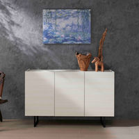 フナモコ SIDE BOARD サイドボード 幅1198×奥行335×高さ750mm ホワイトウッド 1台（直送品）