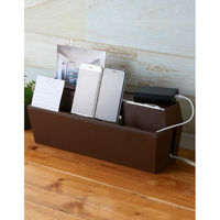 スマイルキッズ 充電ステーション ブラウン AKD-51BR 1個（直送品）