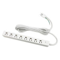 MSソリューションズ OAタップ 3P 8口 抜け止めロック 1m MS-OT3P801M 1個（直送品）