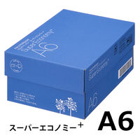 【通常価格・数量制限なし】アスクル スーパーエコノミー+A6 1冊 1セット(1冊(500枚入)×12) オリジナル
