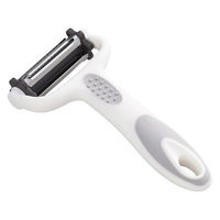 3wayピーラー TP-32 1個 皮むき器 皮むき 千切り ストレート刃 ギザ刃 ダイヤル回転切り替え タマハシ