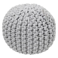 ローププフ グレー　クッションスツール　 LAKOLE/ラコレ