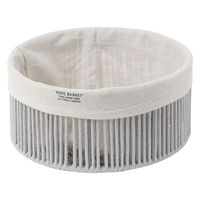 ロープ収納ボックス ラウンド(L) グレー LAKOLE/ラコレ