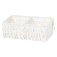 ペーパー仕切り付き収納(M) アイボリー LAKOLE/ラコレ