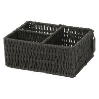 ペーパー仕切り付き収納(L) グレー LAKOLE/ラコレ