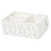 ペーパー仕切り付き収納(L) アイボリー LAKOLE/ラコレ