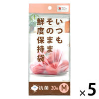 いつもそのまま 鮮度保持袋 保存袋 M 1セット（1パック（20枚）×5）ジャパックス