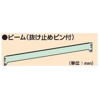 サカエ 中量棚NL型用オプションビーム NL-12B 1本（直送品）