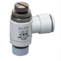CKD スピードコントローラ エルボタイプ・ワンタッチ継手付 SC3W Series SC3Wー10ー8 1個（直送品）