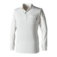 TS DESIGN 長袖ポロシャツ オフホワイト LL 2275-05-LL 1枚（直送品）