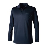 TS DESIGN 長袖ポロシャツ ネイビー L 2275-45-L 1枚（直送品）
