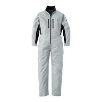 ソルディ 夏レディースツナギ服 シルバー×ネイビー LS SD8200-030-LS 1枚（直送品）