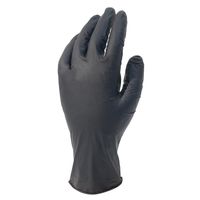 カヴァーワーク ディスポーザー手袋100枚入 厚手タイプ ブラック S FT-382100-S 1セット(10箱)（直送品）