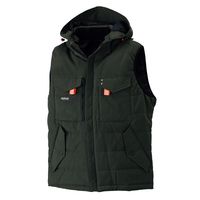 ユニット バートル防寒ベスト ミルスグリーンL WT-497-L 1着（直送品）