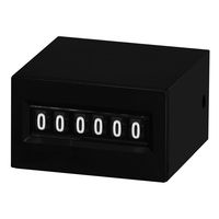 電磁トータルカウンタ 6桁/DC24V/底面取付ネジ止め/リセット無し 【MCUー6SUL DC24V】 MCU-6SUL DC24V 1個（直送品）