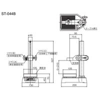 小野測器 ゲージスタンド ST-044B 1個（直送品）