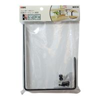 和気産業 石膏ボードにつく棚受 シングル+ダブル 黒 TK-88 1セット(6個)（直送品）