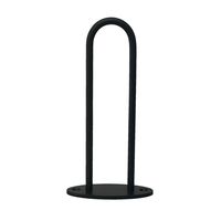 和気産業 U型ループハング 150mm ブラック ULH-202 1セット(6個)（直送品）